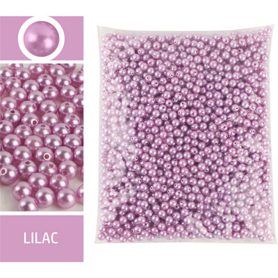1000 de articole, 3-10 mm, formă rotundă, margele perle ABS pentru mărgele margele spațiale de producție din plastic DIY, lipire manuală