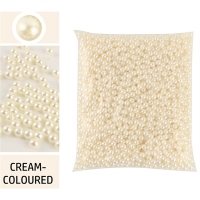 1000 de articole, 3-10 mm, formă rotundă, margele perle ABS pentru mărgele margele spațiale de producție din plastic DIY, lipire manuală