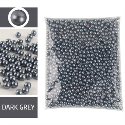 1000 de articole, 3-10 mm, formă rotundă, margele perle ABS pentru mărgele margele spațiale de producție din plastic DIY, lipire manuală