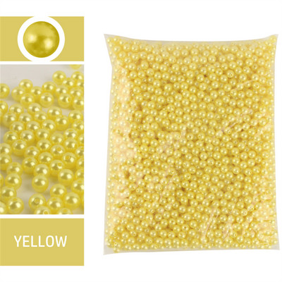 1000 de articole, 3-10 mm, formă rotundă, margele perle ABS pentru mărgele margele spațiale de producție din plastic DIY, lipire manuală