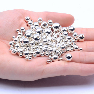 1000 de articole, 3-10 mm, formă rotundă, margele perle ABS pentru mărgele margele spațiale de producție din plastic DIY, lipire manuală