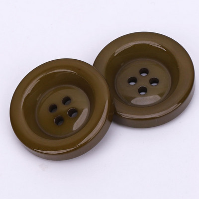 Πλαστική ρητίνη 30 χιλιοστών στρογγυλά κουμπιά Μαύρο λευκό κουμπί για ράψιμο Scrapbooking Κεντήματα DIY Craft Χειροποίητο Πουλόβερ Ρούχα