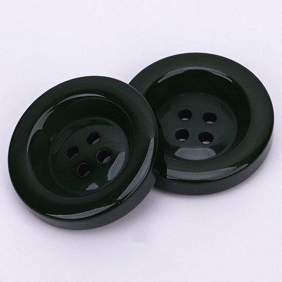 Πλαστική ρητίνη 30 χιλιοστών στρογγυλά κουμπιά Μαύρο λευκό κουμπί για ράψιμο Scrapbooking Κεντήματα DIY Craft Χειροποίητο Πουλόβερ Ρούχα