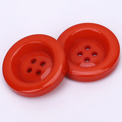 Πλαστική ρητίνη 30 χιλιοστών στρογγυλά κουμπιά Μαύρο λευκό κουμπί για ράψιμο Scrapbooking Κεντήματα DIY Craft Χειροποίητο Πουλόβερ Ρούχα