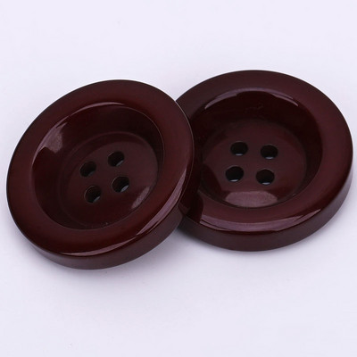 Πλαστική ρητίνη 30 χιλιοστών στρογγυλά κουμπιά Μαύρο λευκό κουμπί για ράψιμο Scrapbooking Κεντήματα DIY Craft Χειροποίητο Πουλόβερ Ρούχα