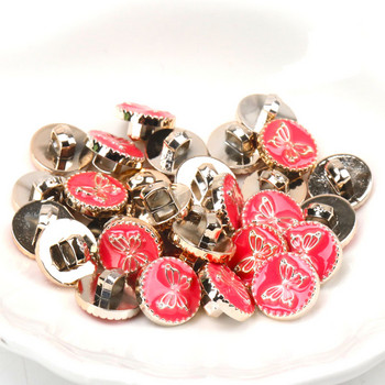 Акрилни позлатени копчета Аксесоари за дрехи Направи си сам Консумативи за шиене Рисуване Ръчно изработена декорация за дома 10~14 мм 10 бр.