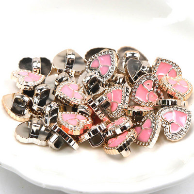 Ακρυλικά επιχρυσωμένα κουμπιά Αξεσουάρ ενδυμάτων DIY Ραπτική Είδη Ζωγραφική Χειροποίητη Διακόσμηση σπιτιού 10~14mm 10τμχ