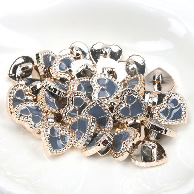 Ακρυλικά επιχρυσωμένα κουμπιά Αξεσουάρ ενδυμάτων DIY Ραπτική Είδη Ζωγραφική Χειροποίητη Διακόσμηση σπιτιού 10~14mm 10τμχ