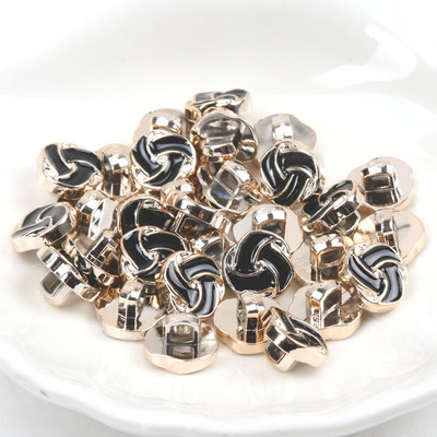 Ακρυλικά επιχρυσωμένα κουμπιά Αξεσουάρ ενδυμάτων DIY Ραπτική Είδη Ζωγραφική Χειροποίητη Διακόσμηση σπιτιού 10~14mm 10τμχ