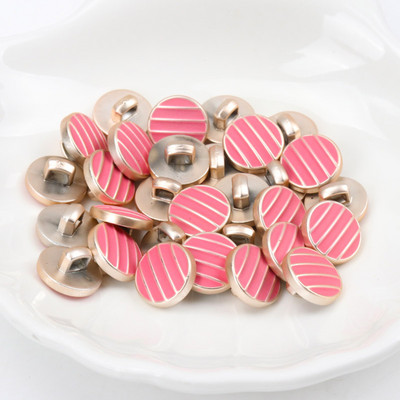 Ακρυλικά επιχρυσωμένα κουμπιά Αξεσουάρ ενδυμάτων DIY Ραπτική Είδη Ζωγραφική Χειροποίητη Διακόσμηση σπιτιού 10~14mm 10τμχ