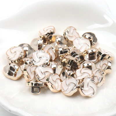 Ακρυλικά επιχρυσωμένα κουμπιά Αξεσουάρ ενδυμάτων DIY Ραπτική Είδη Ζωγραφική Χειροποίητη Διακόσμηση σπιτιού 10~14mm 10τμχ