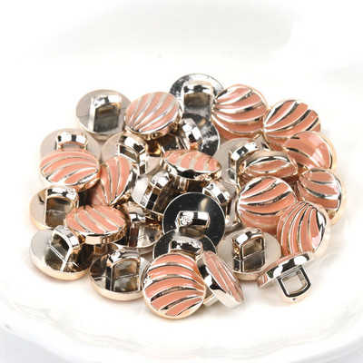 Ακρυλικά επιχρυσωμένα κουμπιά Αξεσουάρ ενδυμάτων DIY Ραπτική Είδη Ζωγραφική Χειροποίητη Διακόσμηση σπιτιού 10~14mm 10τμχ