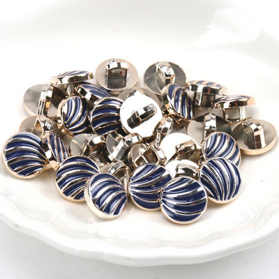 Ακρυλικά επιχρυσωμένα κουμπιά Αξεσουάρ ενδυμάτων DIY Ραπτική Είδη Ζωγραφική Χειροποίητη Διακόσμηση σπιτιού 10~14mm 10τμχ