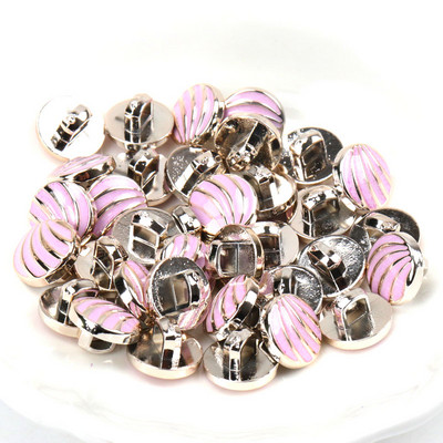 Ακρυλικά επιχρυσωμένα κουμπιά Αξεσουάρ ενδυμάτων DIY Ραπτική Είδη Ζωγραφική Χειροποίητη Διακόσμηση σπιτιού 10~14mm 10τμχ