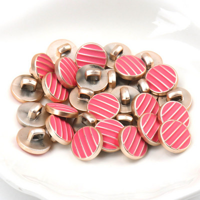 Ακρυλικά επιχρυσωμένα κουμπιά Αξεσουάρ ενδυμάτων DIY Ραπτική Είδη Ζωγραφική Χειροποίητη Διακόσμηση σπιτιού 10~14mm 10τμχ