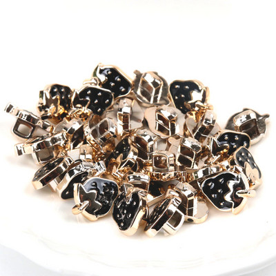 Ακρυλικά επιχρυσωμένα κουμπιά Αξεσουάρ ενδυμάτων DIY Ραπτική Είδη Ζωγραφική Χειροποίητη Διακόσμηση σπιτιού 10~14mm 10τμχ