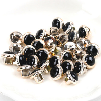 Ακρυλικά επιχρυσωμένα κουμπιά Αξεσουάρ ενδυμάτων DIY Ραπτική Είδη Ζωγραφική Χειροποίητη Διακόσμηση σπιτιού 10~14mm 10τμχ