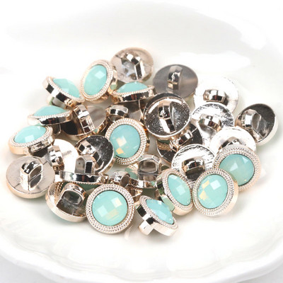 Ακρυλικά επιχρυσωμένα κουμπιά Αξεσουάρ ενδυμάτων DIY Ραπτική Είδη Ζωγραφική Χειροποίητη Διακόσμηση σπιτιού 10~14mm 10τμχ