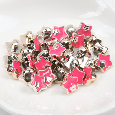 Ακρυλικά επιχρυσωμένα κουμπιά Αξεσουάρ ενδυμάτων DIY Ραπτική Είδη Ζωγραφική Χειροποίητη Διακόσμηση σπιτιού 10~14mm 10τμχ