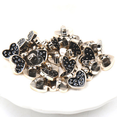 Ακρυλικά επιχρυσωμένα κουμπιά Αξεσουάρ ενδυμάτων DIY Ραπτική Είδη Ζωγραφική Χειροποίητη Διακόσμηση σπιτιού 10~14mm 10τμχ