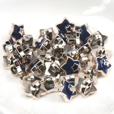 Ακρυλικά επιχρυσωμένα κουμπιά Αξεσουάρ ενδυμάτων DIY Ραπτική Είδη Ζωγραφική Χειροποίητη Διακόσμηση σπιτιού 10~14mm 10τμχ