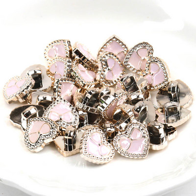 Ακρυλικά επιχρυσωμένα κουμπιά Αξεσουάρ ενδυμάτων DIY Ραπτική Είδη Ζωγραφική Χειροποίητη Διακόσμηση σπιτιού 10~14mm 10τμχ