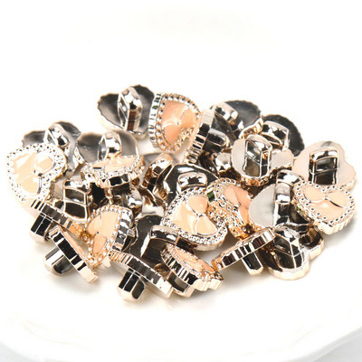 Ακρυλικά επιχρυσωμένα κουμπιά Αξεσουάρ ενδυμάτων DIY Ραπτική Είδη Ζωγραφική Χειροποίητη Διακόσμηση σπιτιού 10~14mm 10τμχ