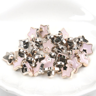 Ακρυλικά επιχρυσωμένα κουμπιά Αξεσουάρ ενδυμάτων DIY Ραπτική Είδη Ζωγραφική Χειροποίητη Διακόσμηση σπιτιού 10~14mm 10τμχ