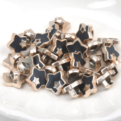 Ακρυλικά επιχρυσωμένα κουμπιά Αξεσουάρ ενδυμάτων DIY Ραπτική Είδη Ζωγραφική Χειροποίητη Διακόσμηση σπιτιού 10~14mm 10τμχ