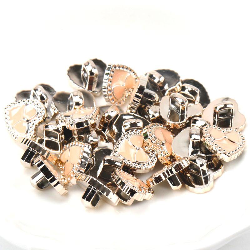 Ακρυλικά επιχρυσωμένα κουμπιά Αξεσουάρ ενδυμάτων DIY Ραπτική Είδη Ζωγραφική Χειροποίητη Διακόσμηση σπιτιού 10~14mm 10τμχ