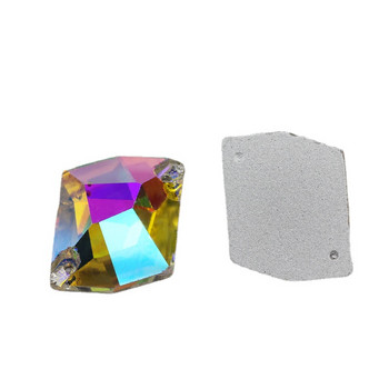3265 Cosmic Sew-on Stone Glass Sew On Strass Sewing Stone Flatback 2 οπών DIY Χαλαρό στρας για τσάντα Φόρεμα