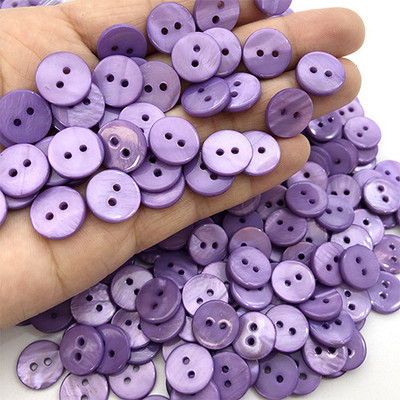 10 gab. Dabīgs perlamutra 2 caurumu pogas krekls Trikotāžas Cepures Šūšanas Piederumi DIY albums T-krekls Amatniecība Rotājumi