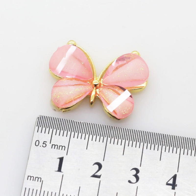 10 τμχ/παρτίδα Χειροποίητο διακοσμητικό DIY Μεταλλικά κουμπιά πεταλούδας για διακόσμηση γάμου από κράμα δώρου Ρούχα Scrapbooking Αξεσουάρ