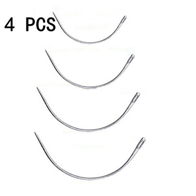 10 gab. Ādas amatniecības DIY roku šūšanas adata BigEye manuāla izšūšanas rīks Audums Krusts, neass pints adāmadatas uzpirksteņu komplekti