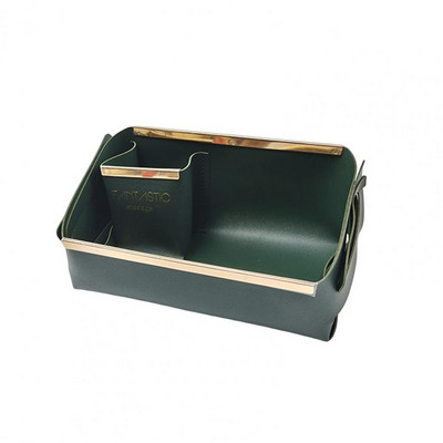 Galddatora glabāšanas kastes kosmētikas organizators vienkrāsains saliekams mākslīgās ādas salokāms kosmētikas kosmētikas glabāšanas futrālis