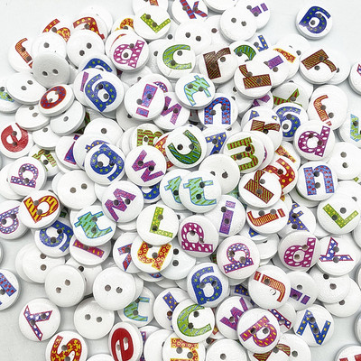 Jauna 15 mm maisījuma apaļa poga, monogramma Ziemassvētku svītra, rūtainā poga Love Scrapbooking kāzu dekoriem, šūšanas piederumi