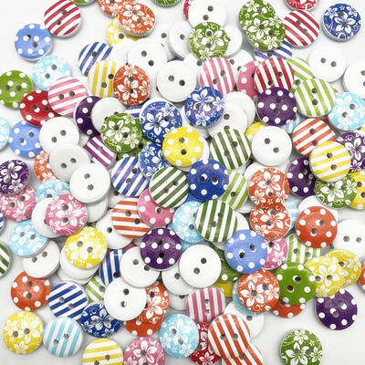 Jauna 15 mm maisījuma apaļa poga, monogramma Ziemassvētku svītra, rūtainā poga Love Scrapbooking kāzu dekoriem, šūšanas piederumi