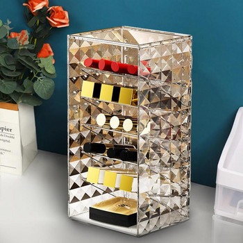 Makeup Organizer επαναχρησιμοποιήσιμο Clear Cosmetic Storage Box Θήκες βιτρίνας αποθήκευσης μακιγιάζ Cube For Concealers Lipsticks Lipliners κ.λπ.