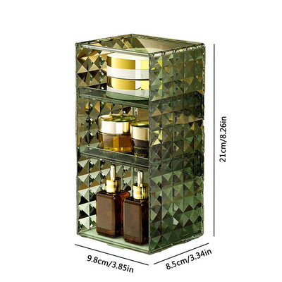 Aplauzuma organizators Atkārtoti lietojams caurspīdīgs kosmētikas uzglabāšanas kastītis grims uzglabāšanas vitrīnas kubs korektoriem lūpu krāsas lūpu laineri utt