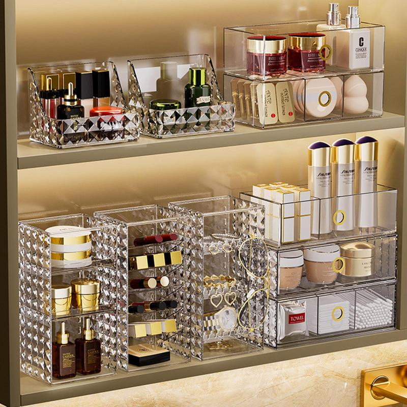 Aplauzuma organizators Atkārtoti lietojams caurspīdīgs kosmētikas uzglabāšanas kastītis grims uzglabāšanas vitrīnas kubs korektoriem lūpu krāsas lūpu laineri utt