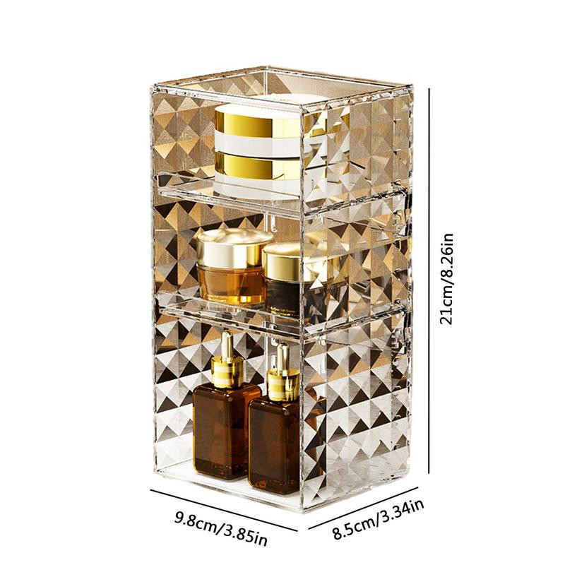 Aplauzuma organizators Atkārtoti lietojams caurspīdīgs kosmētikas uzglabāšanas kastītis grims uzglabāšanas vitrīnas kubs korektoriem lūpu krāsas lūpu laineri utt