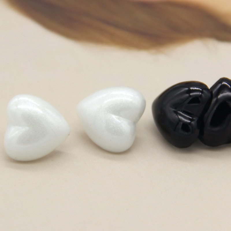 HENGC, 13 mm, balta sirds, plastmasas pērle, sieviešu pogas pašrocīgi amatniecībai, apģērbi, rotājumi, krekli kāzu šūšanas piederumi, vairumtirdzniecība