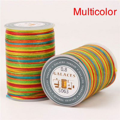 0,8 mm 90 m biezums vaskots diegs ādai vaskots aukliņš DIY rokdarbu instrumentam roku šuves diegu šūšanas līnija