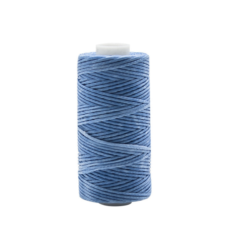 50 m 0,8 mm paksune vahatatud niit naha jaoks vahatatud nöör Lame vahatatud õmblusnöör isetegemise käsitöötööriista käsitsi õmblusniit