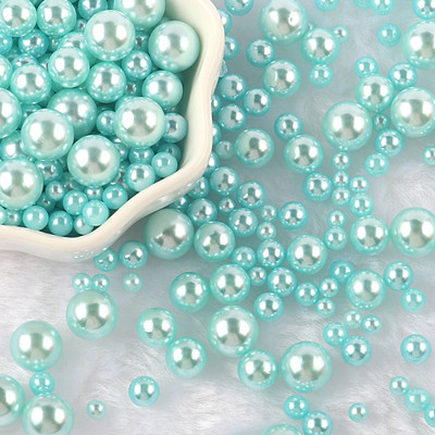 10g Dimensiune amestec 3-10mm Fără gaură ABS imitație de perle rotunde mărgele pentru arta unghiilor margele pentru fabricarea de bijuterii DIY descoperiri Decor de îmbrăcăminte F0912
