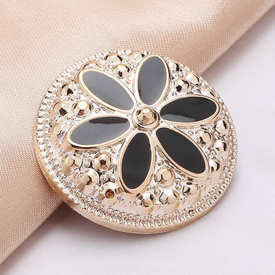 20 τεμ. 18 χιλιοστά στρογγυλά κουμπιά κνήμης Vintage Drop Oil Πλαστικό Κουμπί λουλουδιών για Ράψιμο Πουκάμισων Κοστούμια Παλτό Φόρεμα Πουλόβερ Κεντήματα