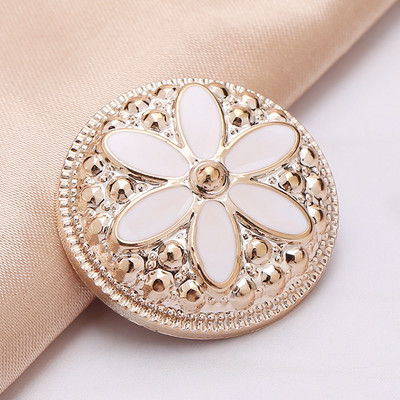 20 τεμ. 18 χιλιοστά στρογγυλά κουμπιά κνήμης Vintage Drop Oil Πλαστικό Κουμπί λουλουδιών για Ράψιμο Πουκάμισων Κοστούμια Παλτό Φόρεμα Πουλόβερ Κεντήματα