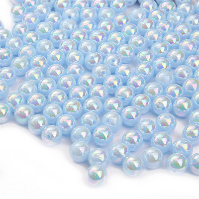 Akril ABS gyöngy utánzat AB színű kerek gyöngyök gyöngyök gyöngyök gyöngyök szétszórt barkácsgyártás karkötő tartozékok anyagok