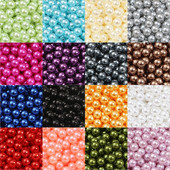 Labava 3mm-10mm 17 boja bez rupa biserna DIY plastična imitacija biserne perle za odjeću Nail Art Craft Art Decorations