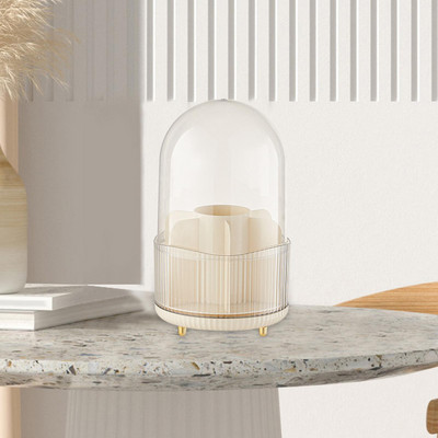 Rotējoša aplauzuma otu turētājs dekoru trauks ar vairākām sekcijām pildspalvveida pilnšļirci darbvirsmas aplauzuma otiņas organizators acu zīmulim vannas istabas ķemme